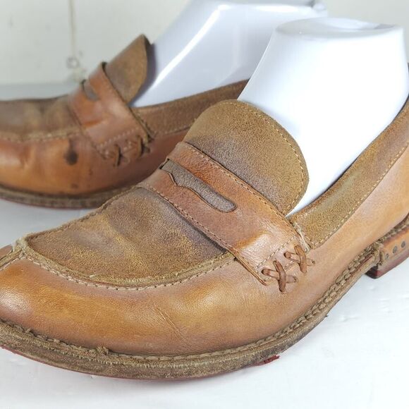 Bed Stu Women's Reina Cobbler Series US8 Brown Leather Penny Loafers Shoes - Picture 12 of 16